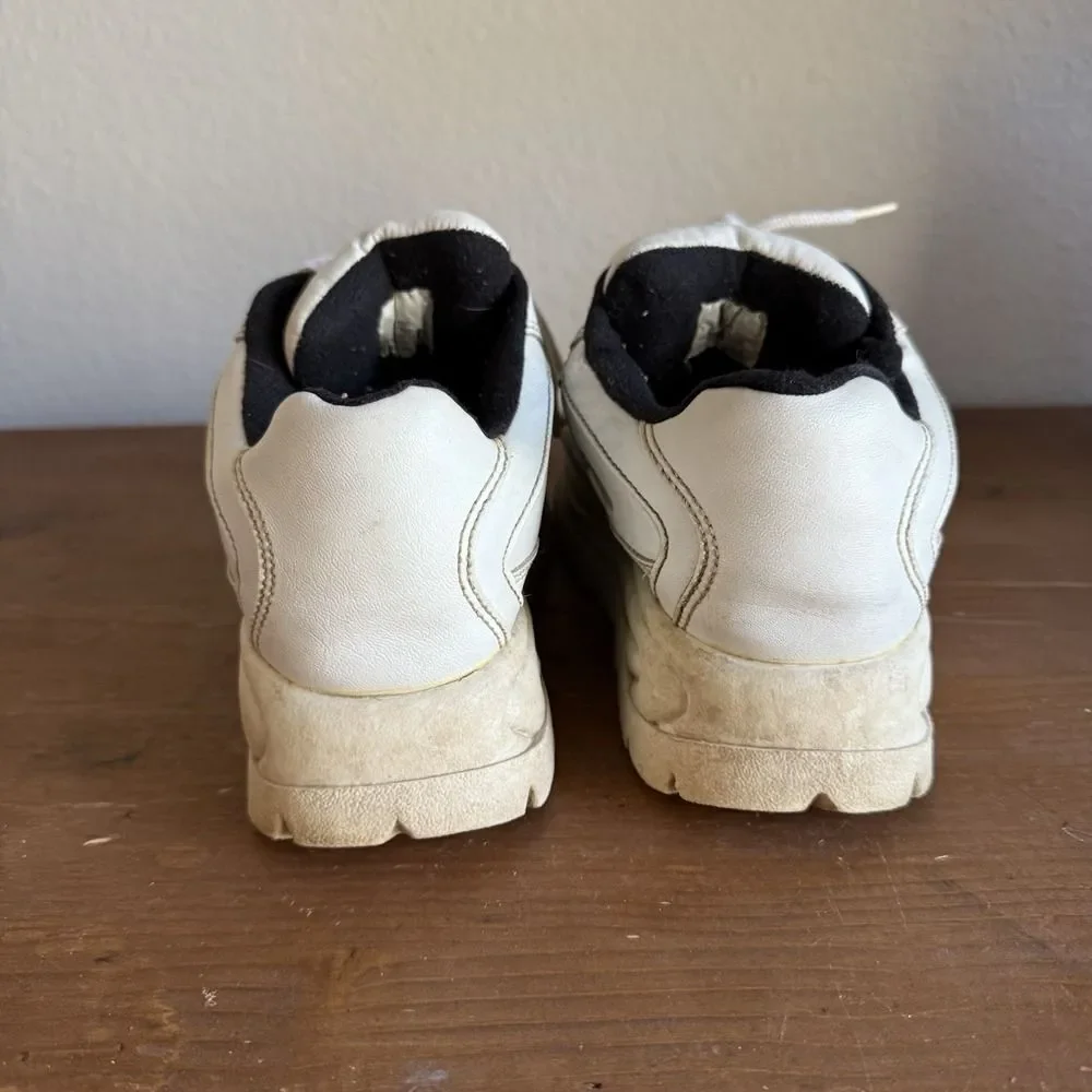 VTG No Boundaries White Platform Chunky‎ Shoes 90s Y2K Womens Size 6 Rare
